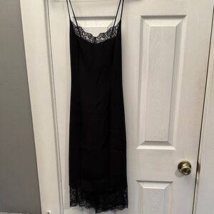 Express Black Lace Detail Chemise